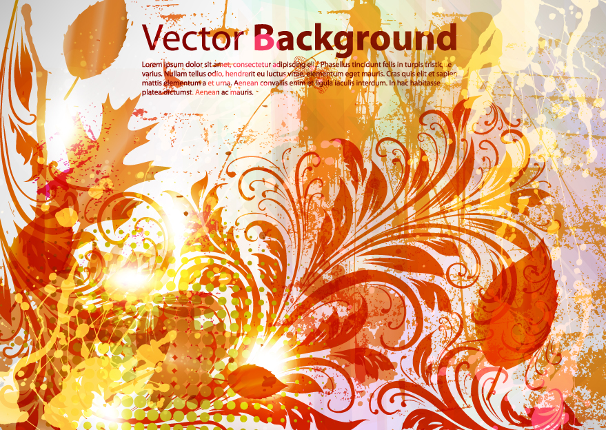 free vector Autumn maple leaf poster 01 vector
